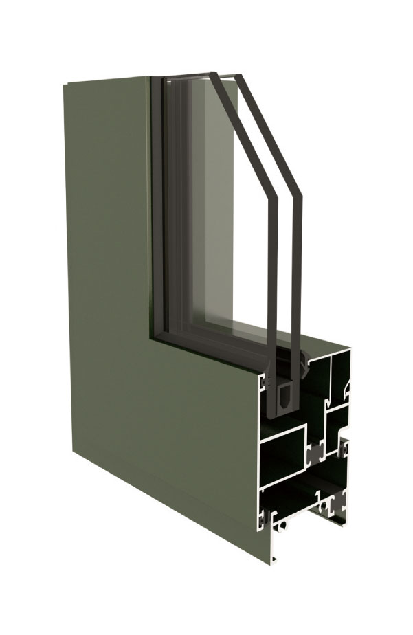 注膠平開窗-ZJN50系列（邊框50mm）